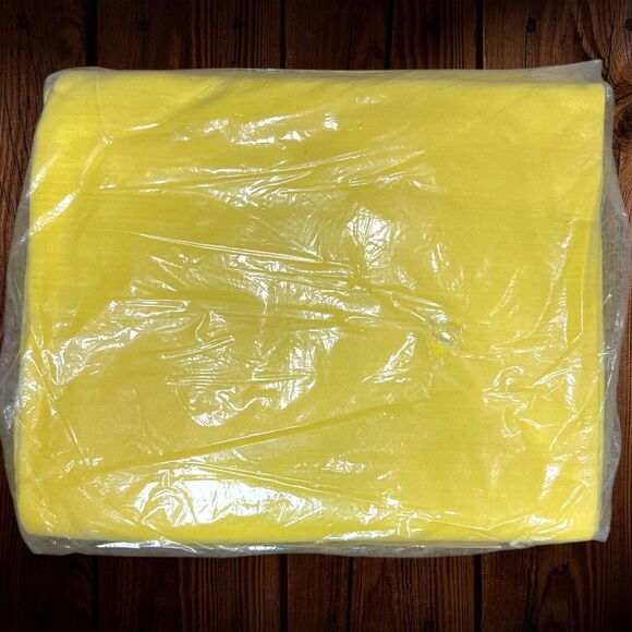 NEW Vintage Chatham Harvest Gold 70s Esmond Sunrise Satin Trim Blanket 72X90 - Picture 6 of 8